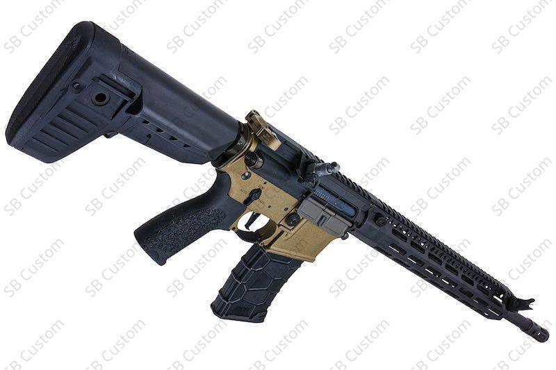 Avalon Machete DMR AEG (Built-in Gate Aster ETU/ Tan+Black) - SilverBack Custom 