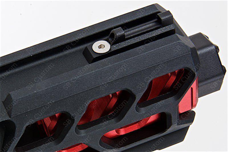 FUKU-2 CNC Upper Set - Short Cutout for AAP-01 - Black / Red