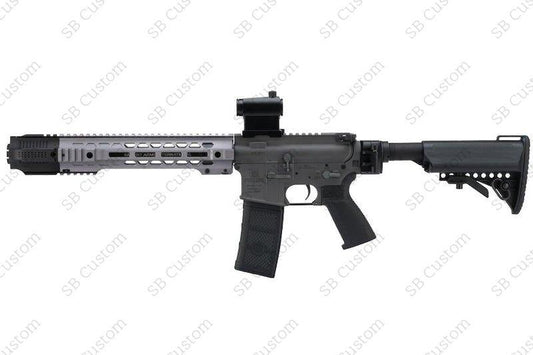 Salient Arms licenciado GRY AR15 (M4) Gen. 2 SBR AEG (estoque dobrável/cinza)