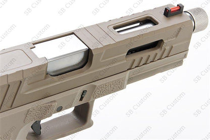 KP-13F Full Auto Metal Slide GBB (com barril de rosca e tampa/ TAN)