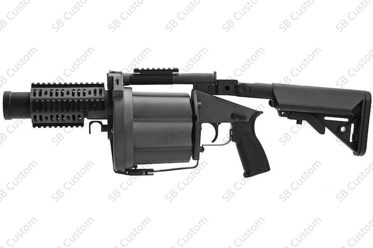 MGL Grenade Launcher with Retractable Stock - SilverBack Custom 