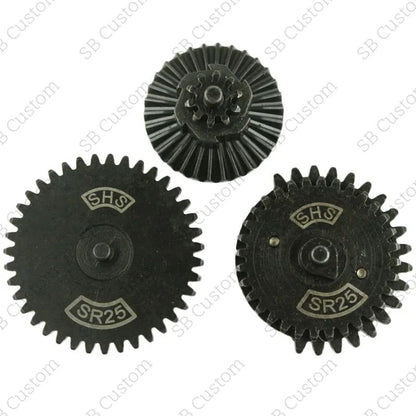 Reinforced steel gear set