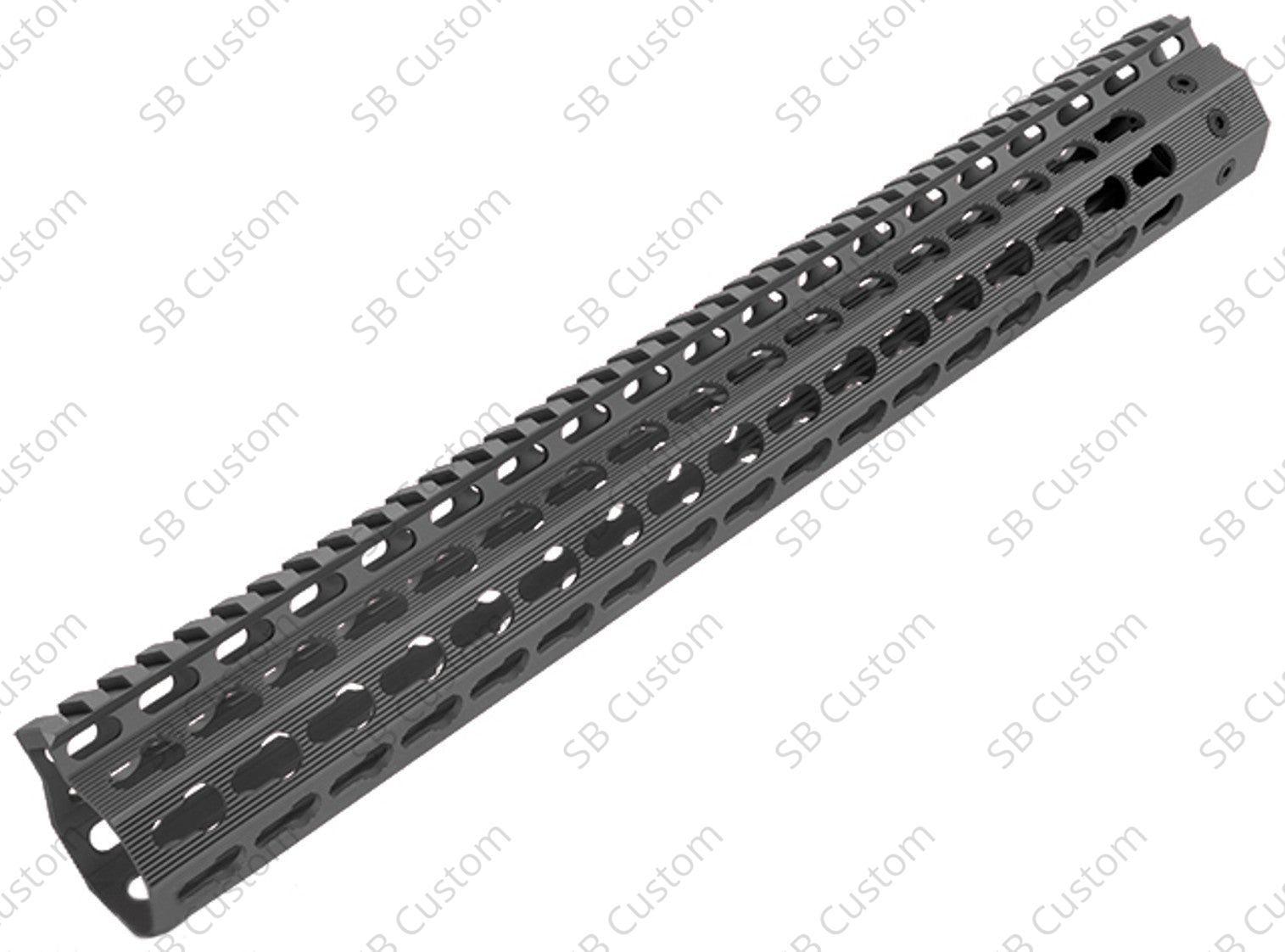 Mega Fins Gen 2 Keymod Handguard Black - SilverBack Custom 