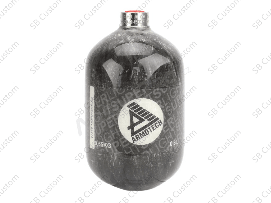 HPA composite air tank SUPRALIGHT 0,8l 4500PSI - SilverBack Custom 