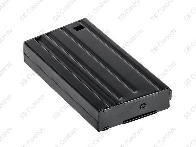 130RD SR25/AR10 RIFLE STEEL MAGAZINE - BLACK