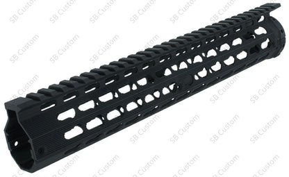 Mega Fins Gen 2 Keymod Handguard Black - SilverBack Custom 