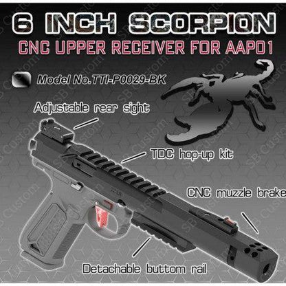 6 Inch Scorpion CNC Upper Receiver BK